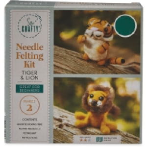 Tiger & Lion Needle Felting Kit