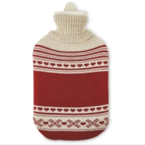 Nordic Red Winter Hot Water Bottle