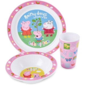 Peppa Pig 3 Piece Breakfast Set