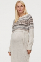 HM  MAMA Jacquard-knit dress