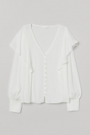 HM  Flounce-trimmed blouse