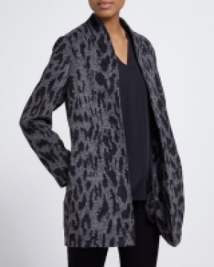 Dunnes Stores  Animal Print Edge To Edge Jacket