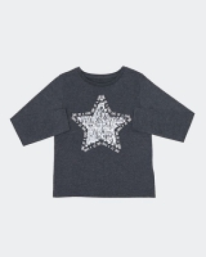 Dunnes Stores  Girls Star Long-Sleeved Top (3-8 years)