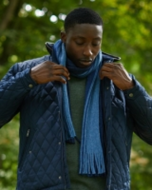 Knitted Stripe Scarf
