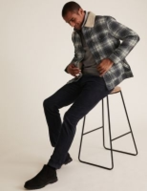 M&s Collection Wool Borg Lined Jacket
