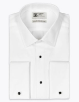 Marks and Spencer Savile Row Inspired Tailored Fit Pure Cotton Dinner Shirt