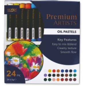 Script Oil Pastels 24 Pack