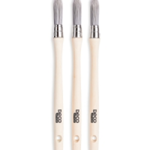 Small Silver Sash Brushes 3 Pack