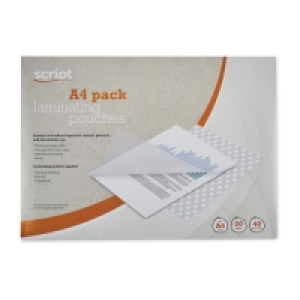 Script A4 Laminating Pouches