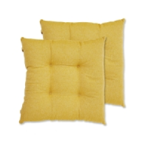 Kirkton House Ochre Seat Pads 2 Pack