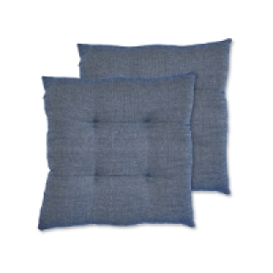 Kirkton House Blue Seat Pads 2 Pack