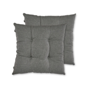 Kirkton House Grey Seat Pads 2 Pack
