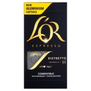 LOr Ristretto Intensity 11 Capsules 10 Pack 50g