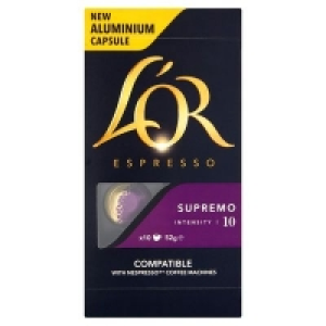 LOr Espresso Supremo Intensity 10 Capsules 10 Pack 50g