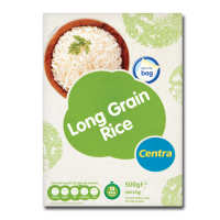 Centra  Centra Long Grain White Rice Boil In Bag 500g