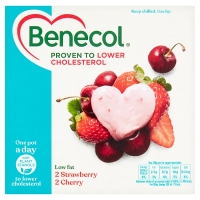 SuperValu  Benecol Strawberry & Cherry Yoghurt Pots