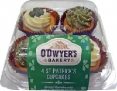 Odwyers Bakery Patricks Day Cupcakes 4 Pack