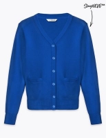 Marks and Spencer  Girls Cotton Rich School Cardigan