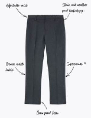 Boys Skinny Leg School Trousers