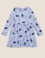 Marks and Spencer  Pure Cotton Disney Frozen Print Dress (2-10 Yrs)