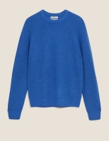 Marks and Spencer M&s Collection Pure Lambswool Chunky Crew Neck Jumper