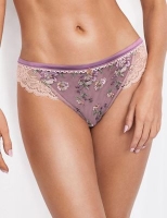 Marks and Spencer Rosie Floral Embroidered Tanga Brazilian Knickers