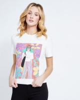 Dunnes Stores  Savida Graphic Girl Glitter T-Shirt