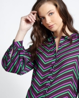Dunnes Stores  Lennon Courtney at Dunnes Stores Jewel Chevron Blouse