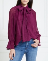 Dunnes Stores  Gallery Ojai Dobby Tie Blouse