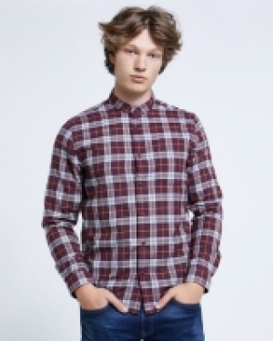 Paul Galvin Wine Check Grandad Shirt 15.00 €