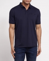 Dunnes Stores  Regular Fit All-Over Print Smart Polo