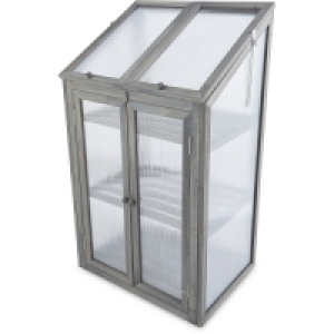 Aldi  Small Grey Wooden Greenhouse