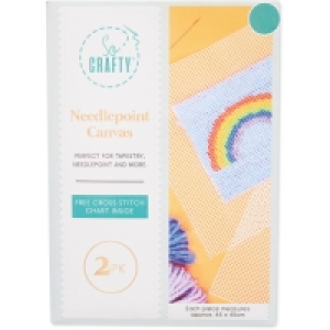 Aldi  So Crafty Needlepoint Canvas 2 Pack