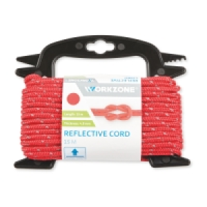 Aldi  Workzone Red Reflective Rope