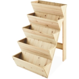 Aldi  Gardenline Wooden Tiered Planter