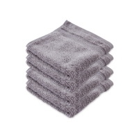Aldi  Recycled Dark Grey Face Towel 4 Pack