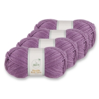 Aldi  Grape Double Knitting Yarn 4 Pack
