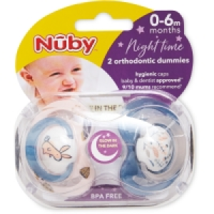 Nuby Bunny Night Soothers 0-6 Months
