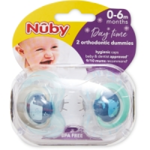 Nuby Whale Day Soothers 0-6 Months