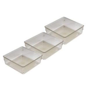 Square Drawer Organisers 3 Pack