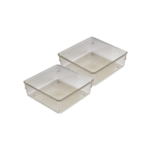 Aldi  Square Drawer Organisers 2 Pack