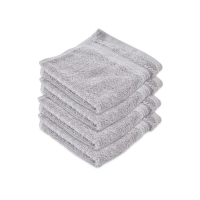 Aldi  Recycled Grey Face Towels 4 Pack