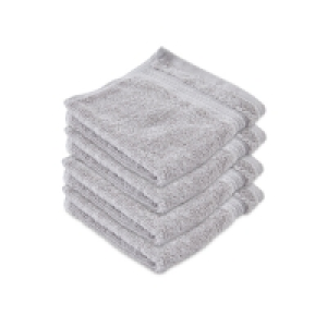 Recycled Grey Face Towels 4 Pack