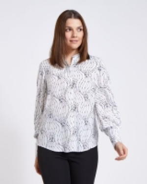 Dunnes Stores  Paul Costelloe Living Studio Mono Swirl Blouse