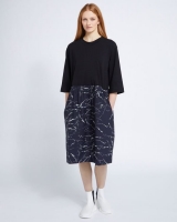 Dunnes Stores  Carolyn Donnelly The Edit Marble Print Elastic Waist Dress