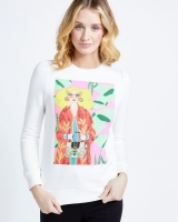 Dunnes Stores  Savida Graphic Glitter Print Sweatshirt