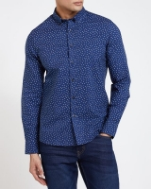 Slim Fit Long-Sleeved Oxford Print Shirt 5.00 €