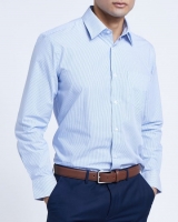 Dunnes Stores  Regular Fit Long-Sleeved Cotton Rich Design Shirt