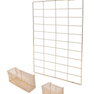 Copper 2 Shelf Grid Noticeboard