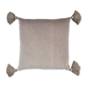 Kirkton House Grey Tassel Cushion
